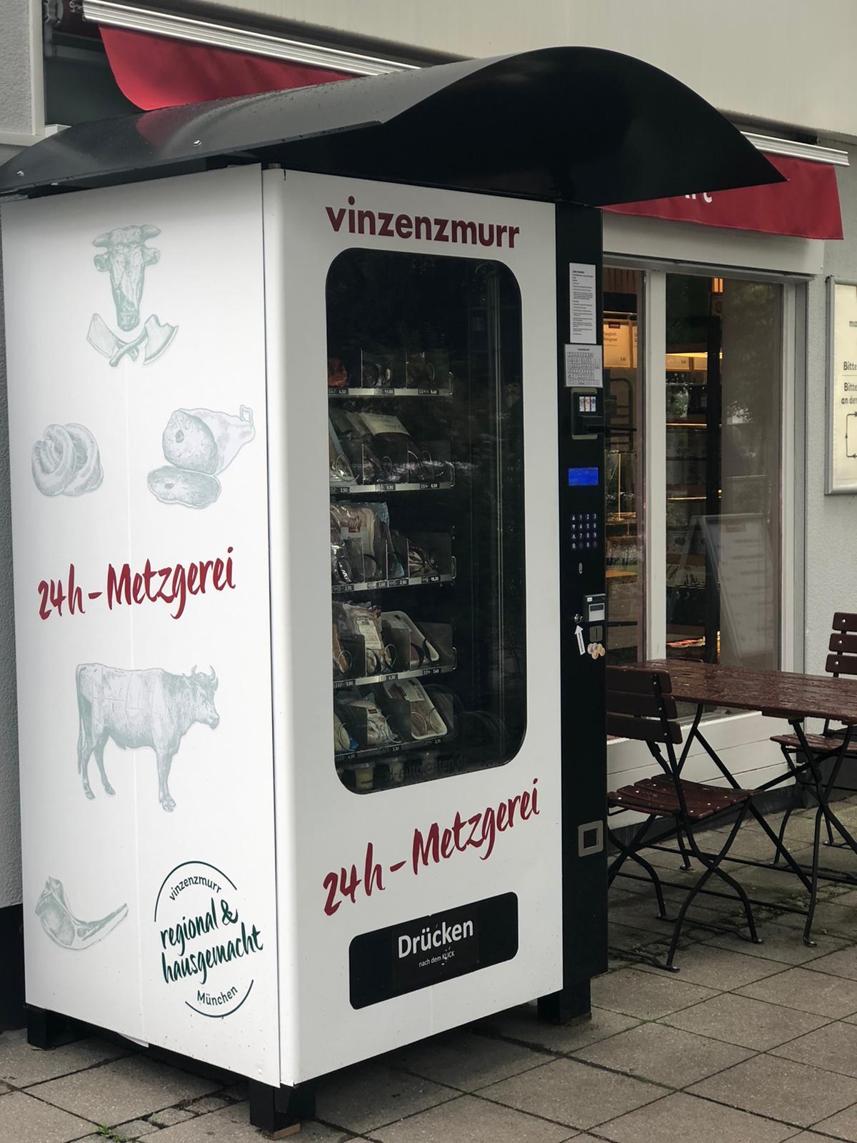 24 h Metzgerei - neuer Wurstautomat in Solln
