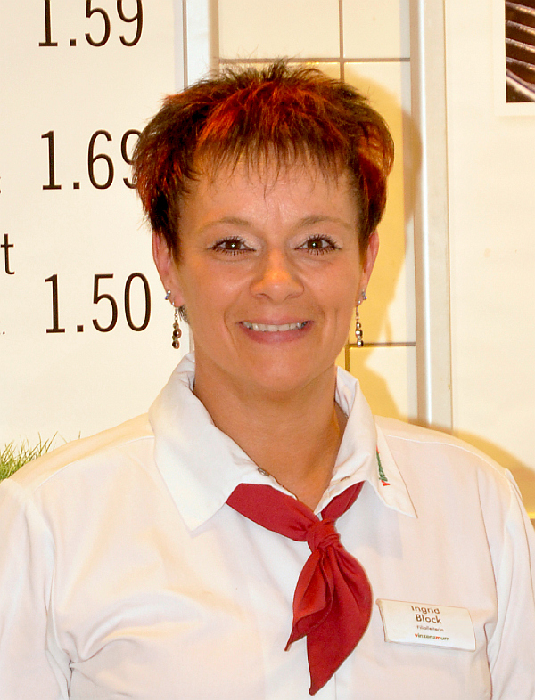 Filialleiterin Ingrid Block Filialleiterin Ingrid Block