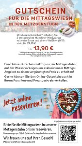 Gutscheinkarte Mittagswiesn